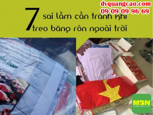 7 sai lầm khi treo băng rôn quảng cáo ngoài trời bạn nên biết