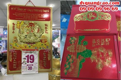Dịch vụ in ấn quảng cáo đẹp - Tìm hiểu kích thước lịch bloc