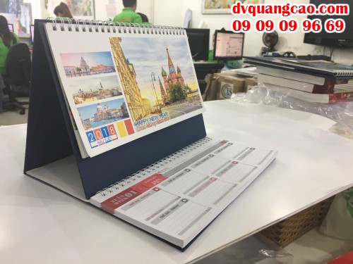 Dịch vụ in ấn quảng cáo giá rẻ - Các mẫu lịch để bàn đẹp